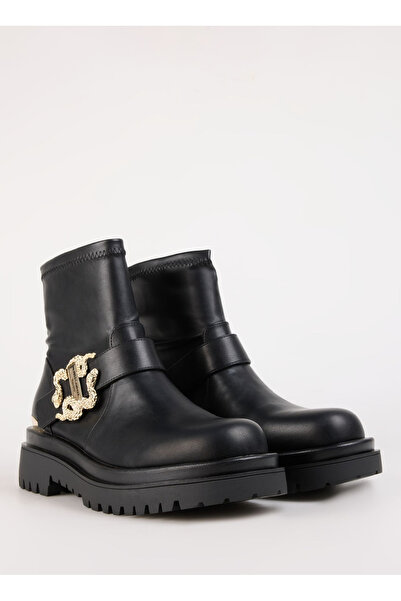 Just Cavalli Siyah Kadın Deri Bot 77RA3S95ZS984899