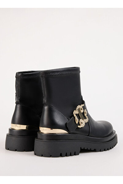 Just Cavalli Siyah Kadın Deri Bot 77RA3S95ZS984899