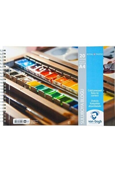 Üçka A5 Van Gogh Watercolor Block Spiral 300 Gr. 20 Sheets T300A54020