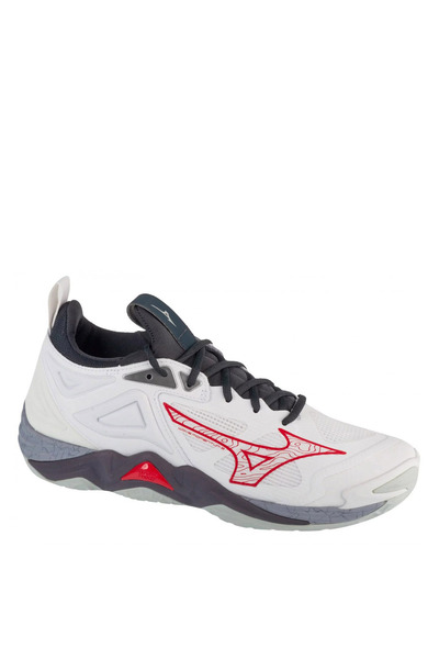 MIZUNO حذاء كرة طائرة للرجال V1GA231296 Wave Momentum 3 باللون الأبيض