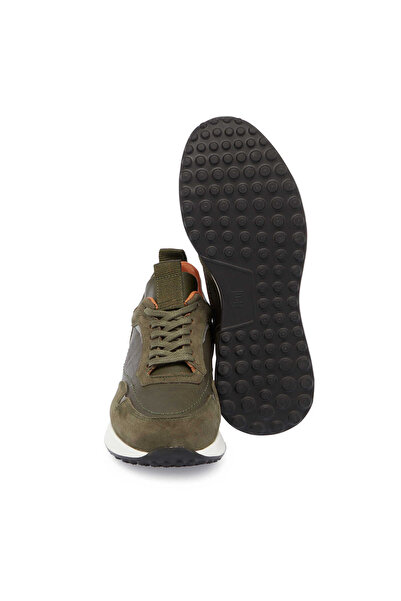 Tergan Yeşil Hakiki Deri Erkek Sneaker - E24S1AY56936-H48