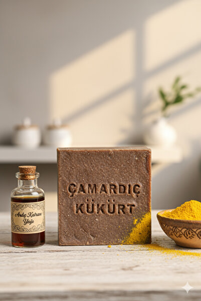 ASKA Doğal El Yapımı Çam Ardıç Katranı Kükürt Sabun