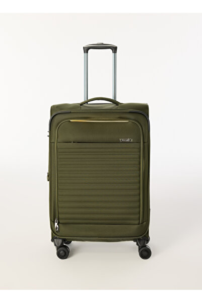 Discovery Expedition Haki Çekçekli Kumaş Valiz DSC-630 ORTA