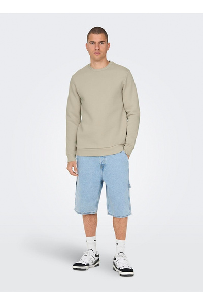 Only & Sons Sweatshirt mit Rundhalsausschnitt