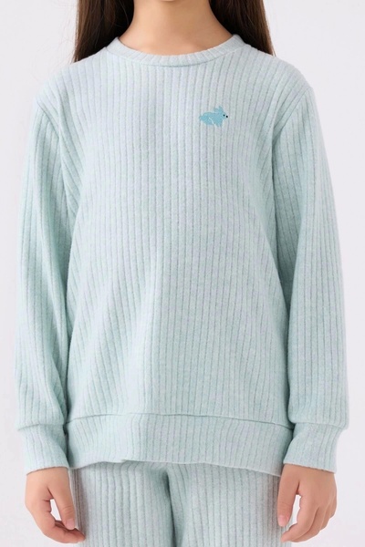 Rolypoly Girl's Blue Long Sleeve Pajama Set