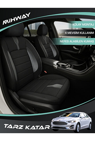 Mihway غطاء مقعد من سلسلة BETELGEUSE باللون الأسود لسيارة فورد مونديو موديل 2...