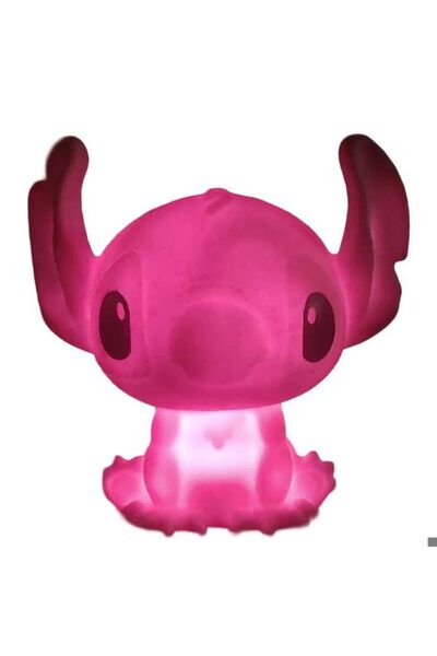 Disney Figurina de colorat cu Lumini RGB, Lilo & Stitch, Stitch 13x12cm si 1 Sticker