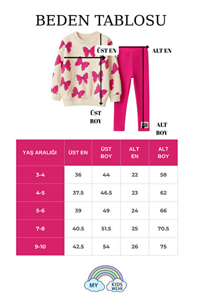 My Kids Wear Kétszálas lány szettek masni mintával