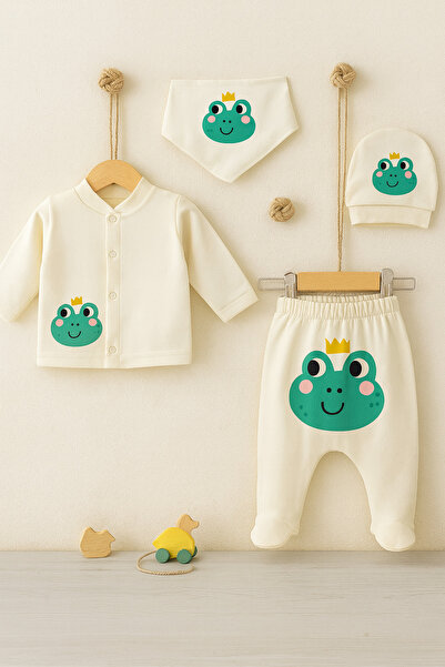 bebekpare مجموعة خروج المستشفى / مجموعة حديثي الولادة من القطن للجنسين مطبوعة...