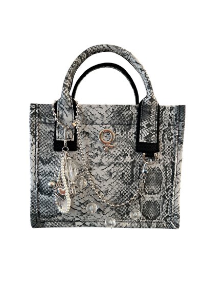 Butik MINI-Q COU COU No. 2 Qutu Club Yılan Desen Denim Kanvas Aksesuar ve Cha...