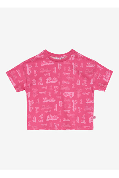 Barbie Çok Renkli Kız Çocuk Desenli Pijama Takımı BRB5SG-PJM6077