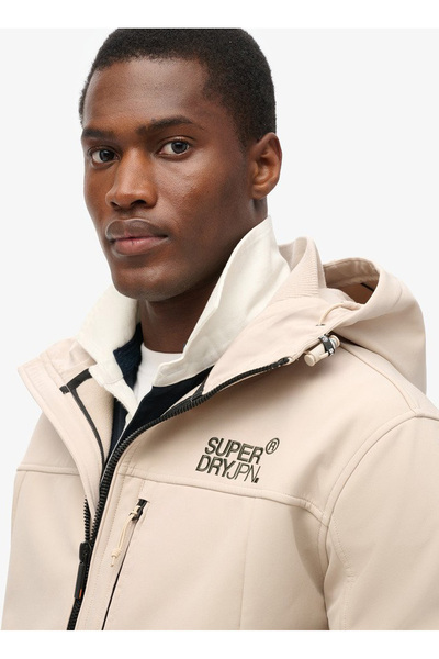 SUPERDRY Gri Erkek Mont M5011926A7MO_HOODED SOFT SHELL TREK