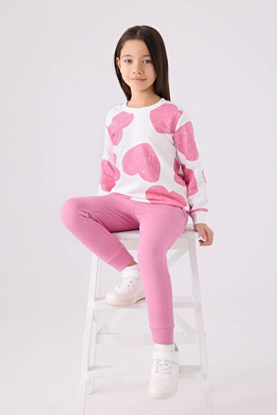 Rolypoly Girl's Pink Tracksuit Set