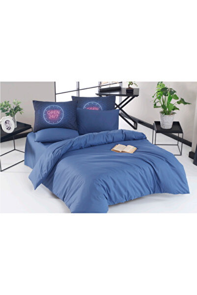 The Fabric Double Cotton Plain Non Stop Double-Sided Duvet Cover Set Ranforce