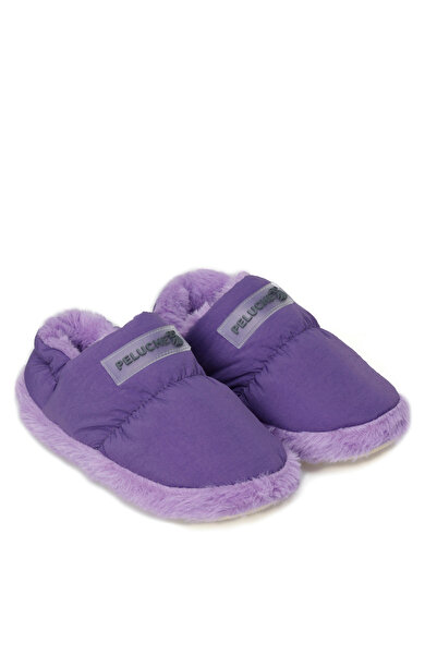 Peluche Purple Parachute Child Slipper Çocuk Günlük Ev Pandufu Par-cmr Mor