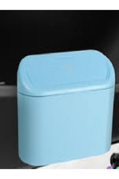 Luti Concept Auto Accessory Car Trash Can Portable In-Car Portable Organizer with Lid Trash Can Blue