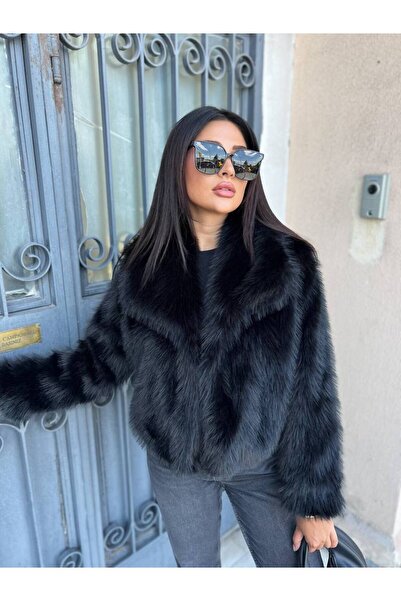 SUN STYLE Широкий комір з підкладкою, модель ZR, пальто з хутром