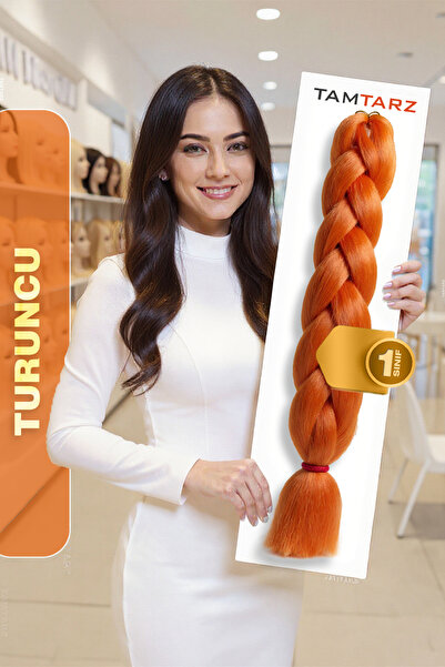 TAM TARZ Afrika Örgüsü Rasta Ve Box Braid için Fiber Sentetik Saç (Renk Kodu ...