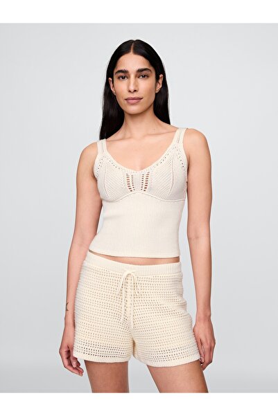 GAP Kadın Krem Kroşe Atlet