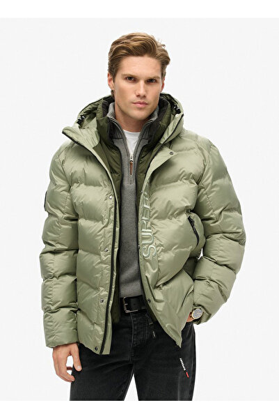 SUPERDRY Yeşil Erkek Mont M5011902AVCH_HOODED CITY GRAPHIC PU