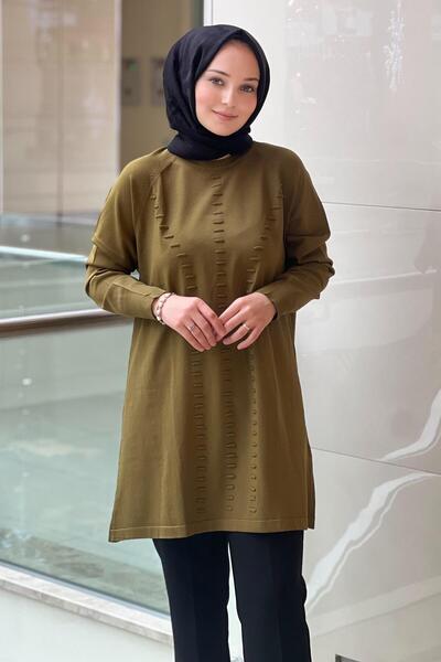Nuss Raglan Sleeve Tunic with Wick Detail