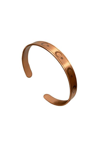 FM Copper Bracelet for Man and Woman with Moon Star Model Shiny |   Stylish a...