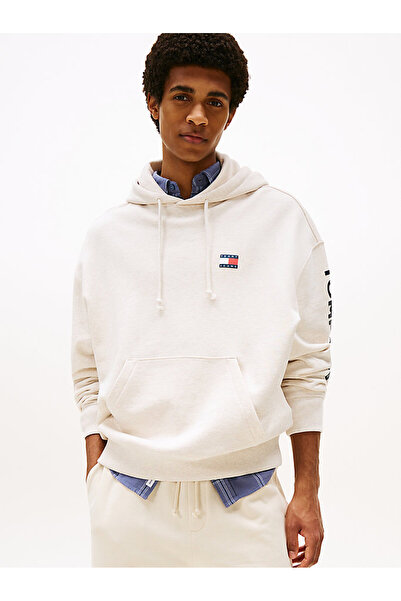 Tommy Hilfiger Erkek Bej Kapüşonlu Üst