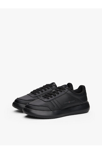 Tommy Hilfiger Modern Lightcup Erkek Siyah Deri Ayakkabı (FM0FM05529-BDS)