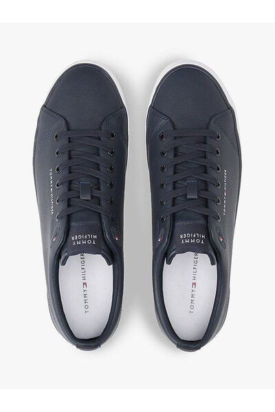 Tommy Hilfiger Erkek Bileksiz Vulkanize Sneaker - Lacivert
