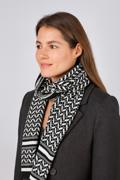 Sebir Moda Eșarfă de tricotaj cu modele etnice