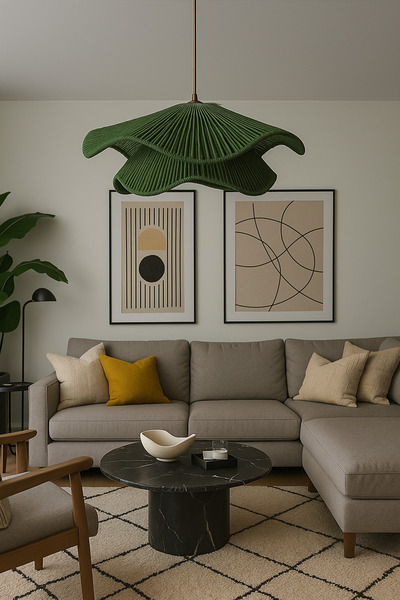 afralya home AFRALYA Handmade Tekli Sarkıt Avize