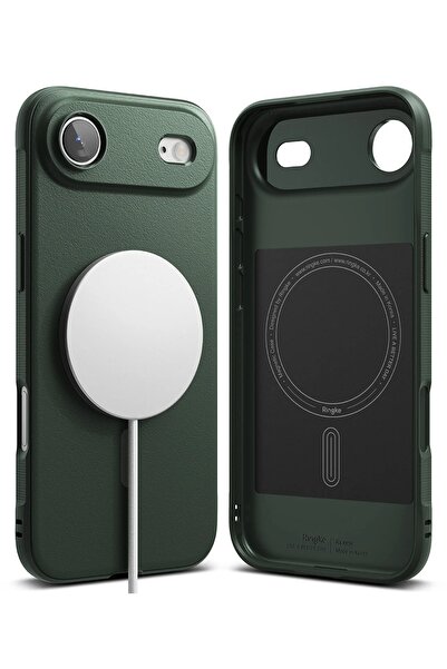 Ringke جراب مغناطيسي أونيكس لهاتف آيفون 17 إير أخضر داكن