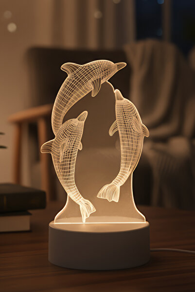 DEMPOWER Yunus Şekilli Dekoratif Masa Lambası