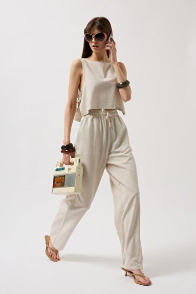 melira butik Πλαϊνή δεμένη Crop Μπλούζα