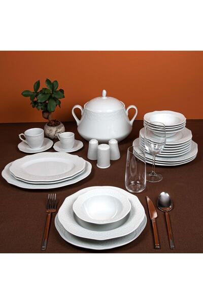 Güral Porselen Porselen Ottoman 83 Parça Yemek Takımı Otm83yt00