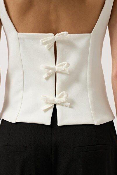 novafems Μπλούζα με λεπτομέρεια κορδέλας πλάτης