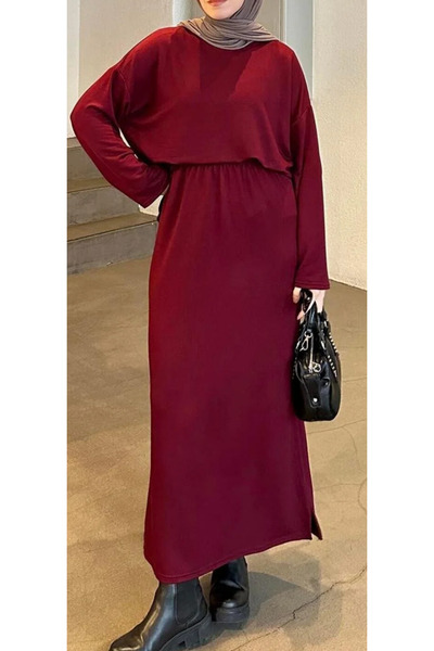 mor butik Women's Burgundy Skirt Suit