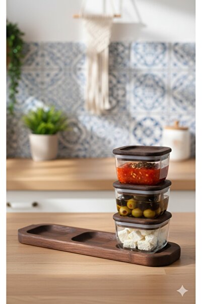 Bambum Nero - Enzo - 7 Piece Glass Breakfast Set Breakfast Set