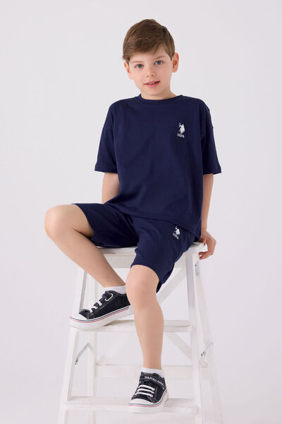 U.S. Polo Assn. Us Polo Assn Boy Navy Blue Bermuda костюм