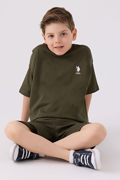 U.S. Polo Assn. Boy's Khaki Bermuda Suit
