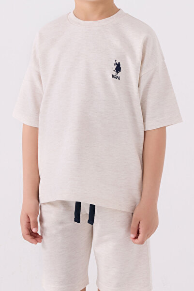 U.S. Polo Assn. Boy's Cream Bermuda Suit
