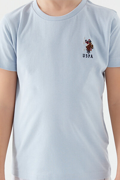 U.S. Polo Assn. Costum bermuda gri pentru băiat