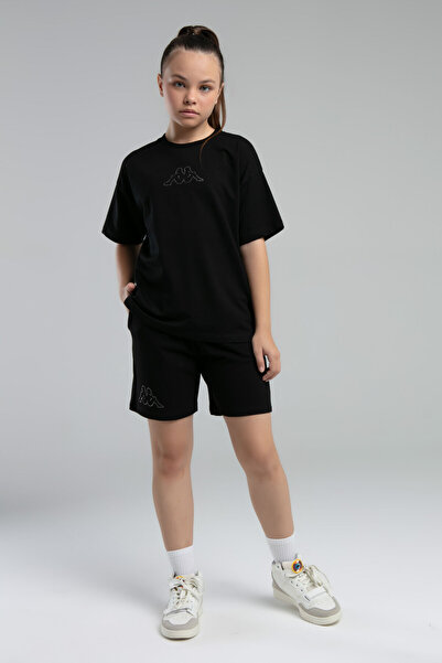 Kappa Girl's Black Shorts Set