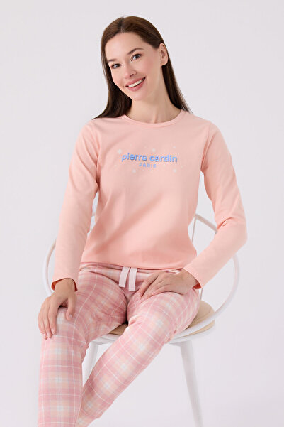 Pierre Cardin Kadın Pembe Uzun Kol Pijama Takım