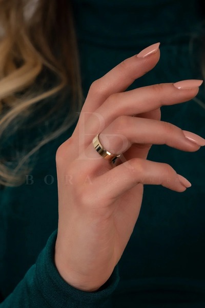 Bora Mücevherat 5MM 8 AYAR ALTIN KESME ALYANS , TAŞSIZ ALYANS , 8 AYAR ALTIN ALYANS , NİŞAN YÜZÜĞÜ