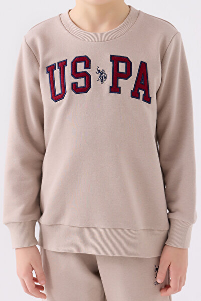 U.S. Polo Assn. Erkek Çocuk Krem Eşofman Takımı
