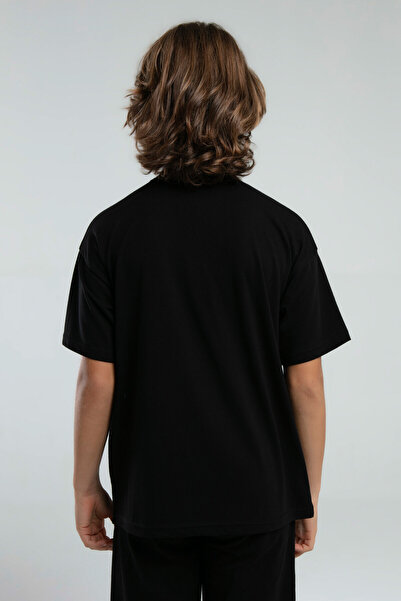 Kappa Boy's Black T-Shirt
