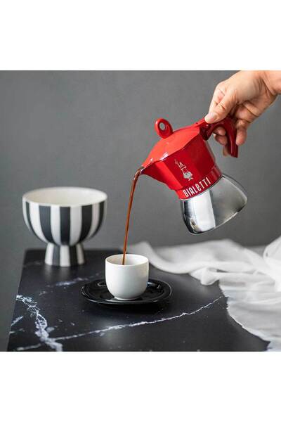 Bialetti Moka Pot İndüksiyon 4 Cup Kırmızı