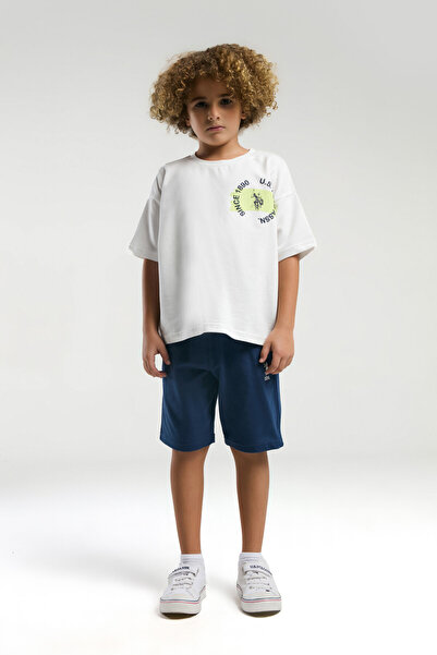 U.S. Polo Assn. Boy's White Bermuda Suit