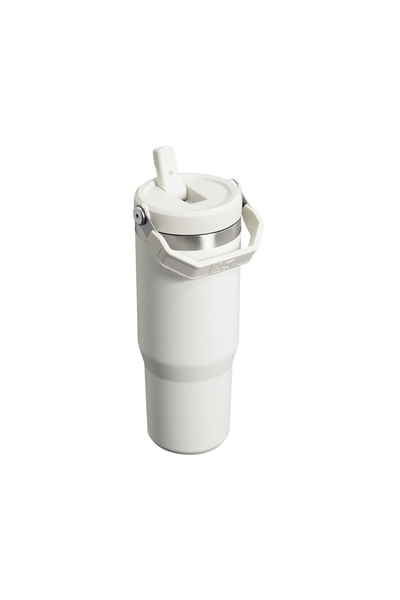 Stanley Iceflow™ Flip Straw Tumbler Pipetli Termos | 0.89L Buz Beyaz